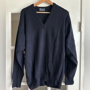 Vintage Burberry’s 100% merino wool v-neck sweater